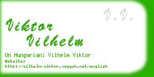 viktor vilhelm business card